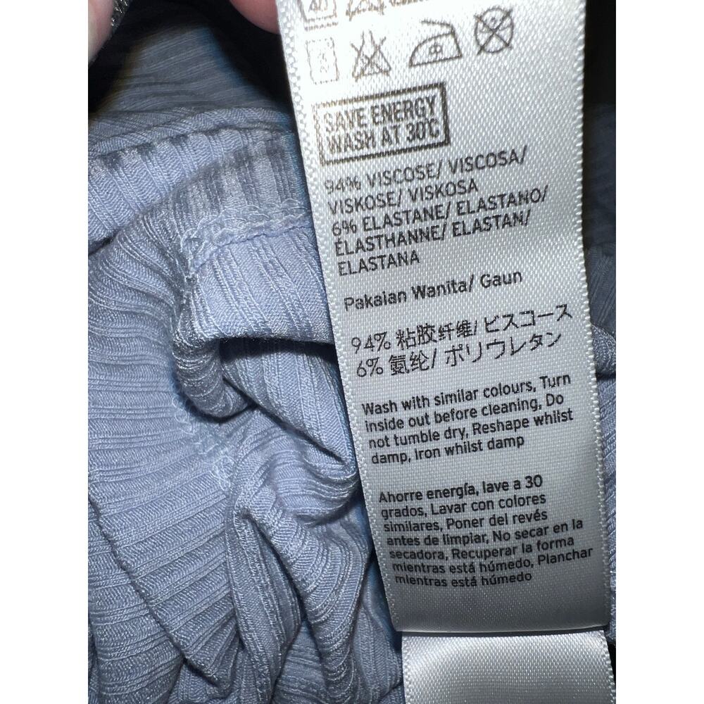 Topshop women’s new button down mini blue spaghetti strap dress - Picture 7 of 10